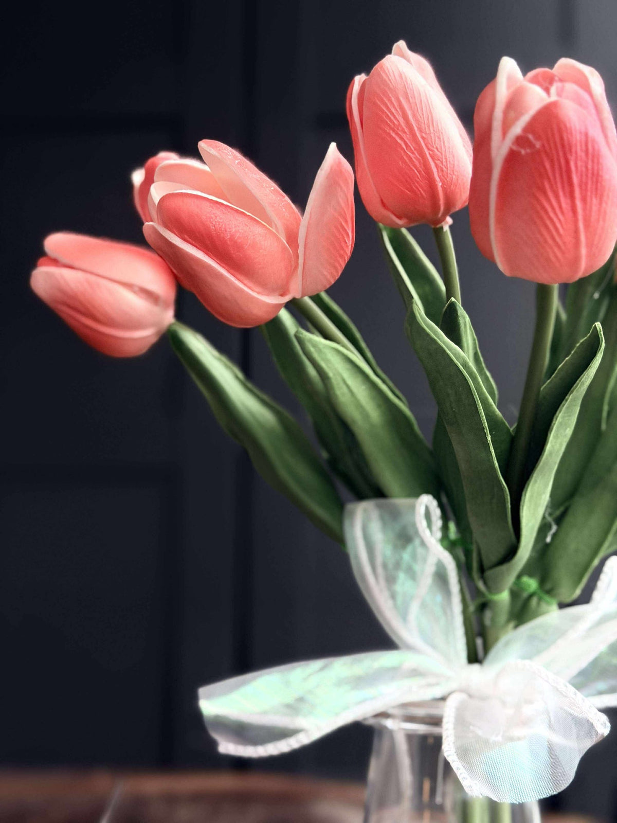 Tulpen met licht - Rood