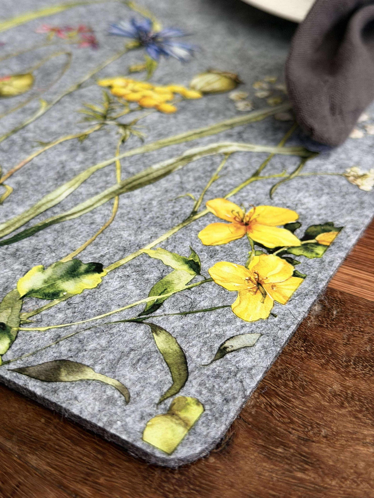 Placemat Pasen - Grijs vierkant