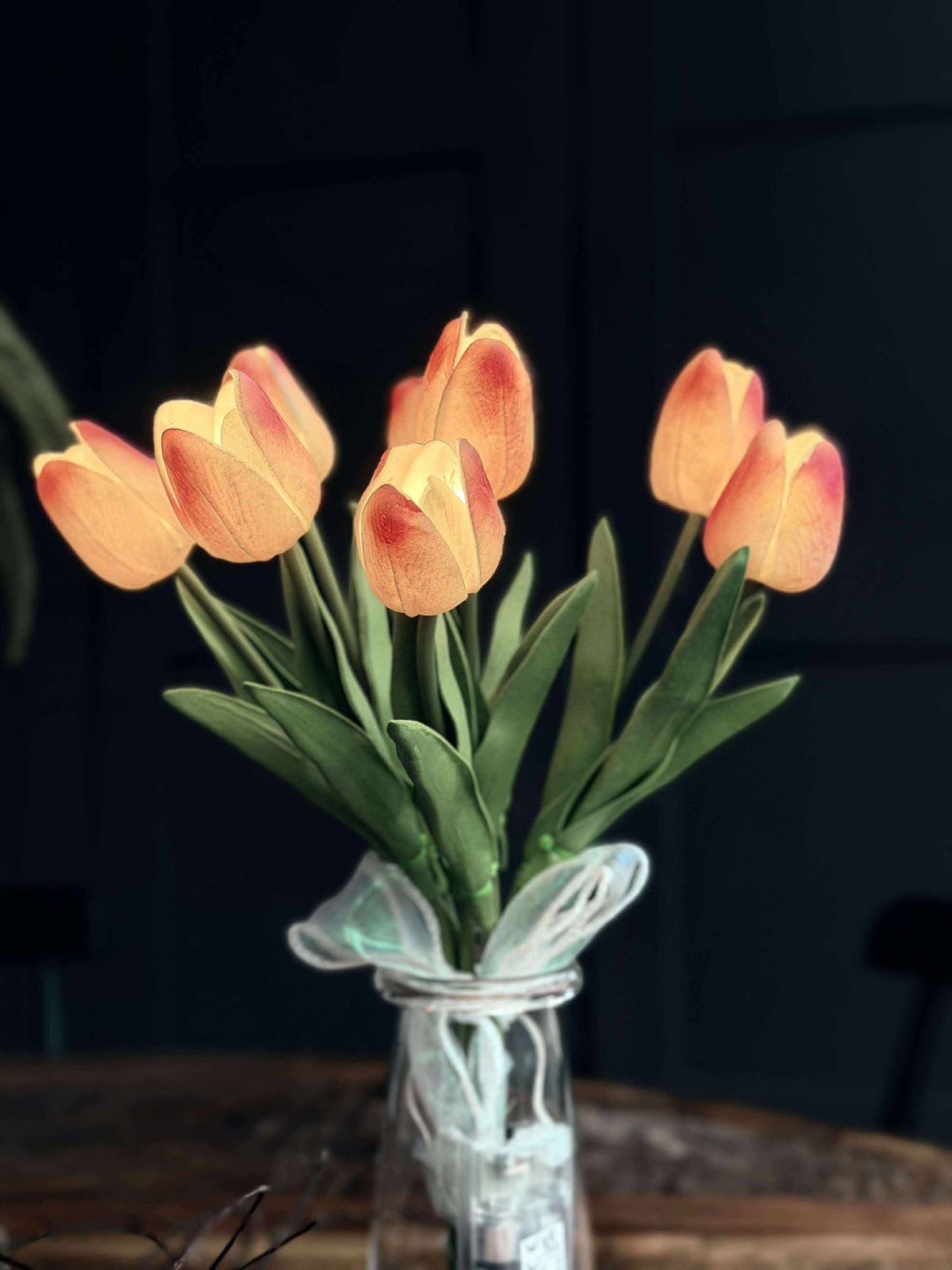 Tulpen met licht - Lichtroze