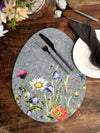 Placemat Pasen - Grijze ovaal