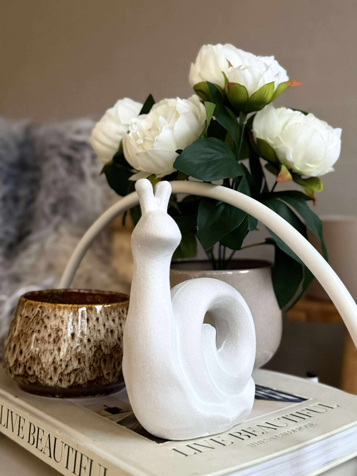Deco slak - Wit of beige
