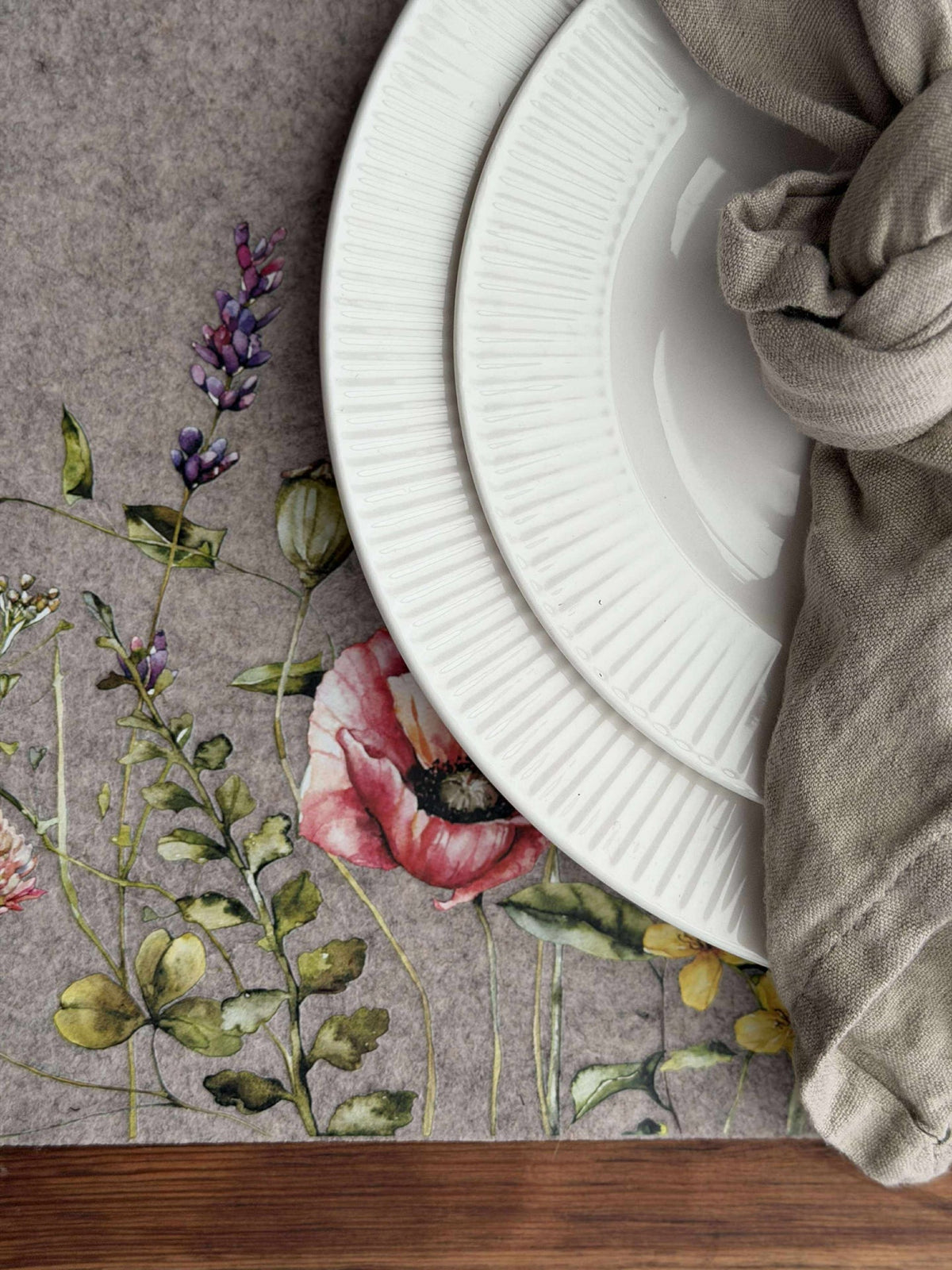 Placemat paas - Beige vierkant