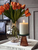 Kandelaar Glas - Amber/Groen