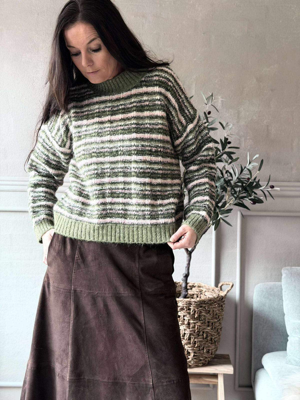 Trui Elvira groen