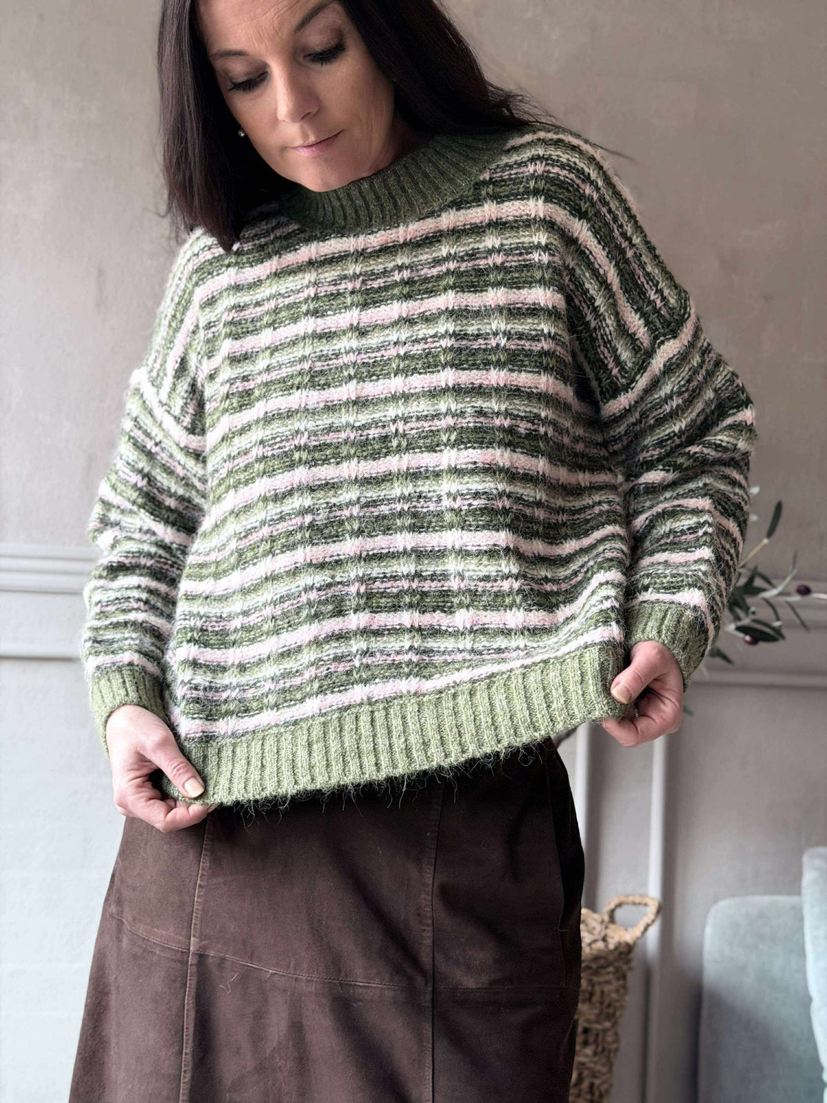 Trui Elvira groen