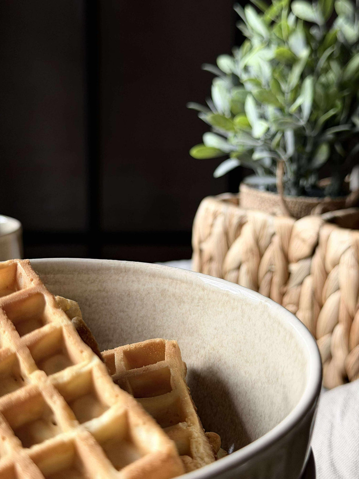 Kom Lydia keramiek - Set van 4 stuks Beige