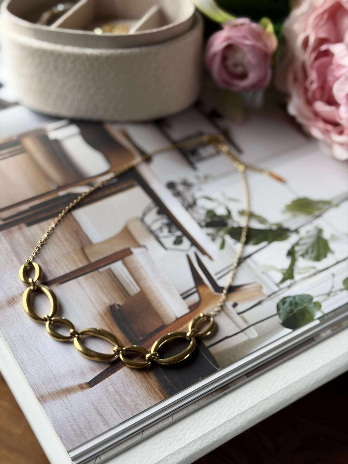 Ketting GIO - Waterbestendig - Verguld