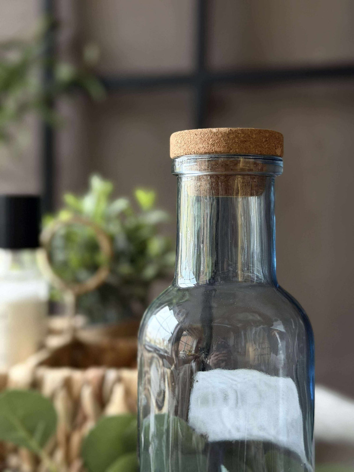 Waterfles met kurkstop – Blue 1 ltr.