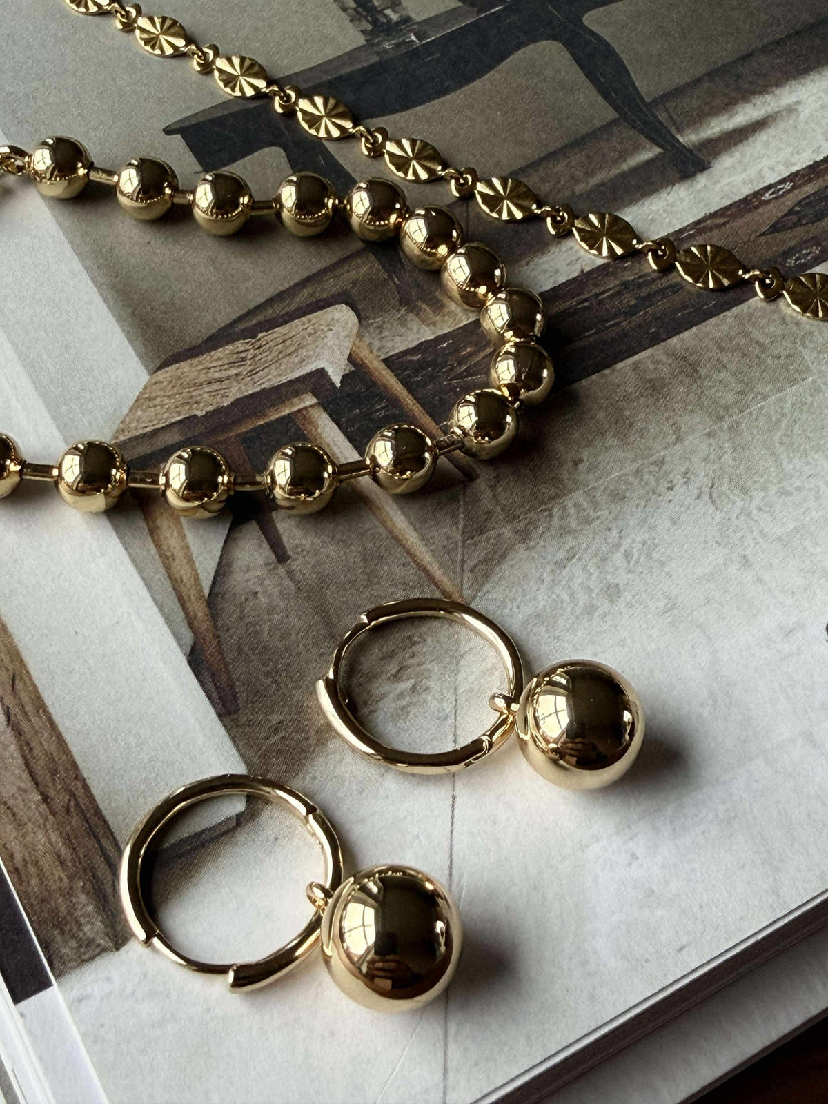 Oorbellen AIR hoop verguld
