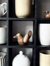 Liggende Vogel - Amberbruin Groot