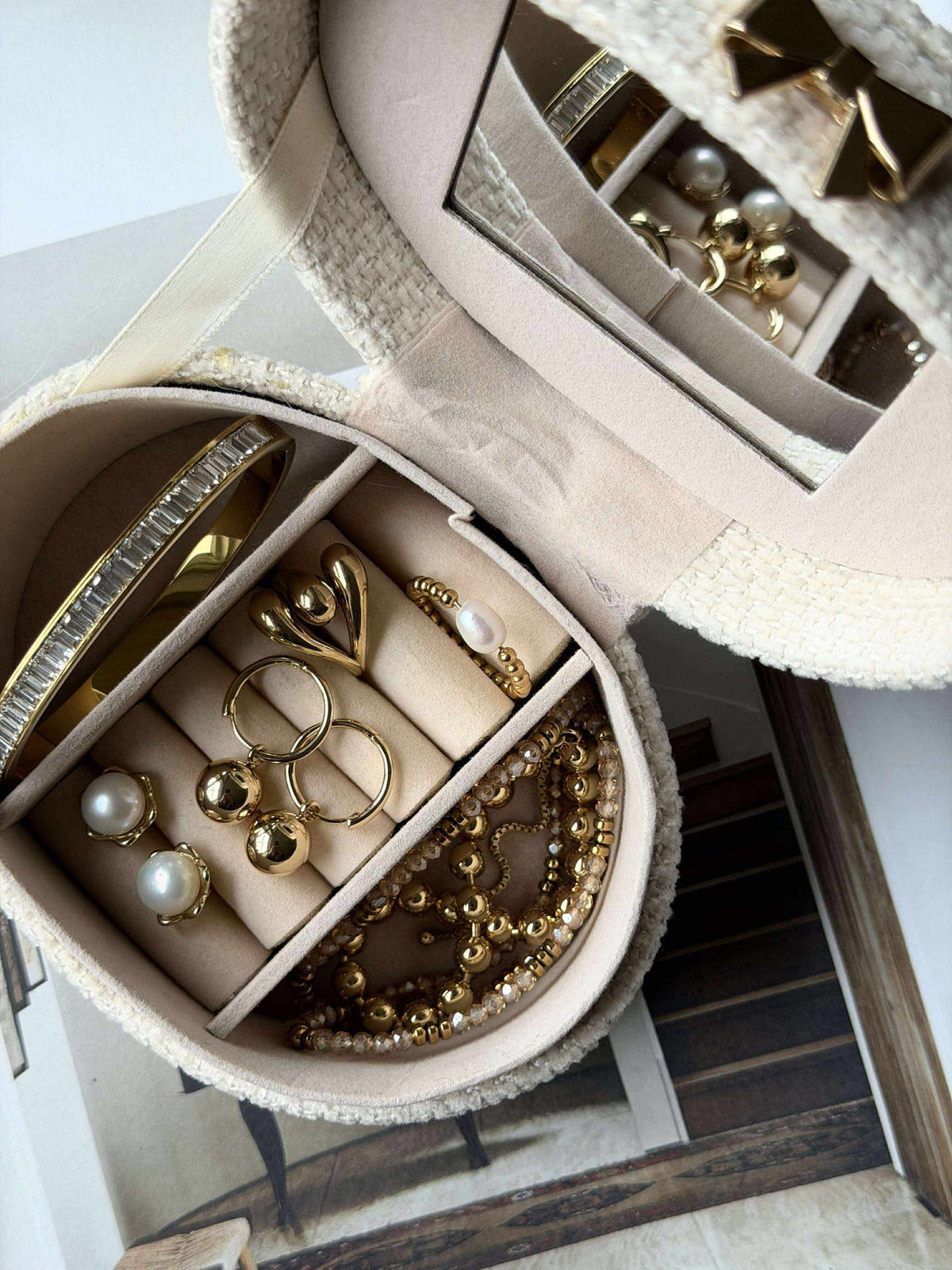 Oorbellen AIR hoop verguld