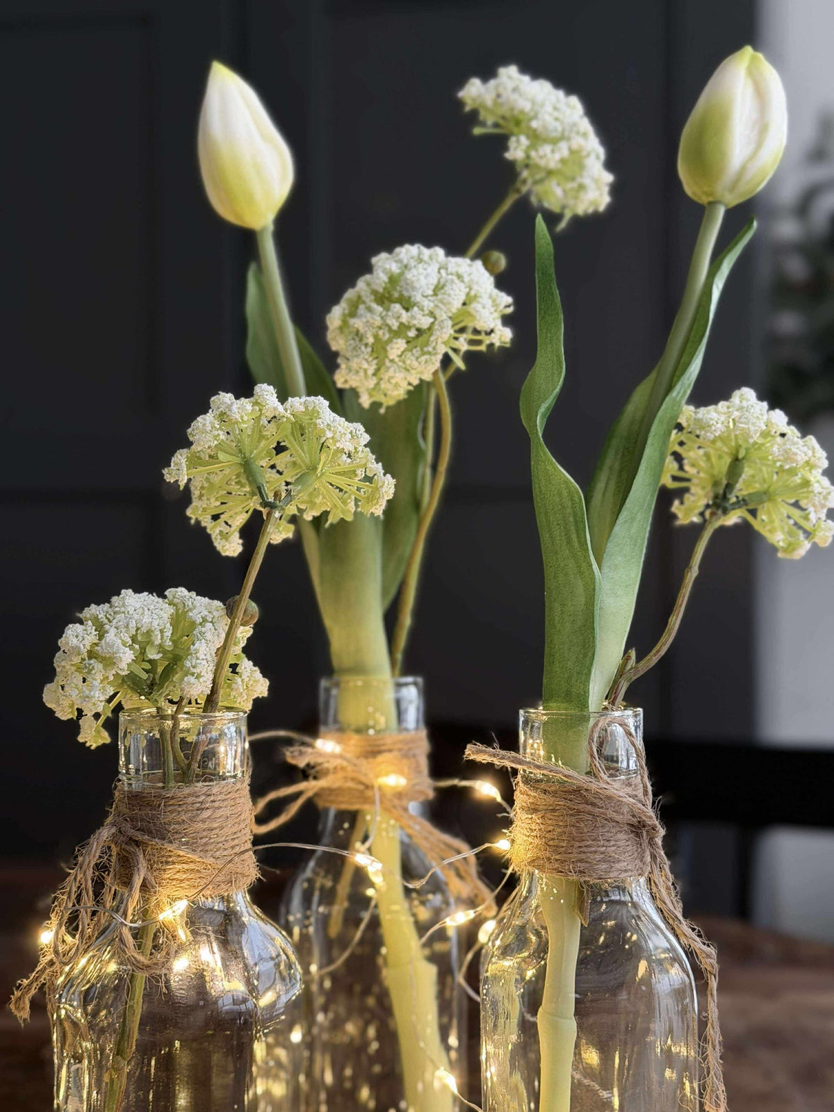 Fles met koord 16cm