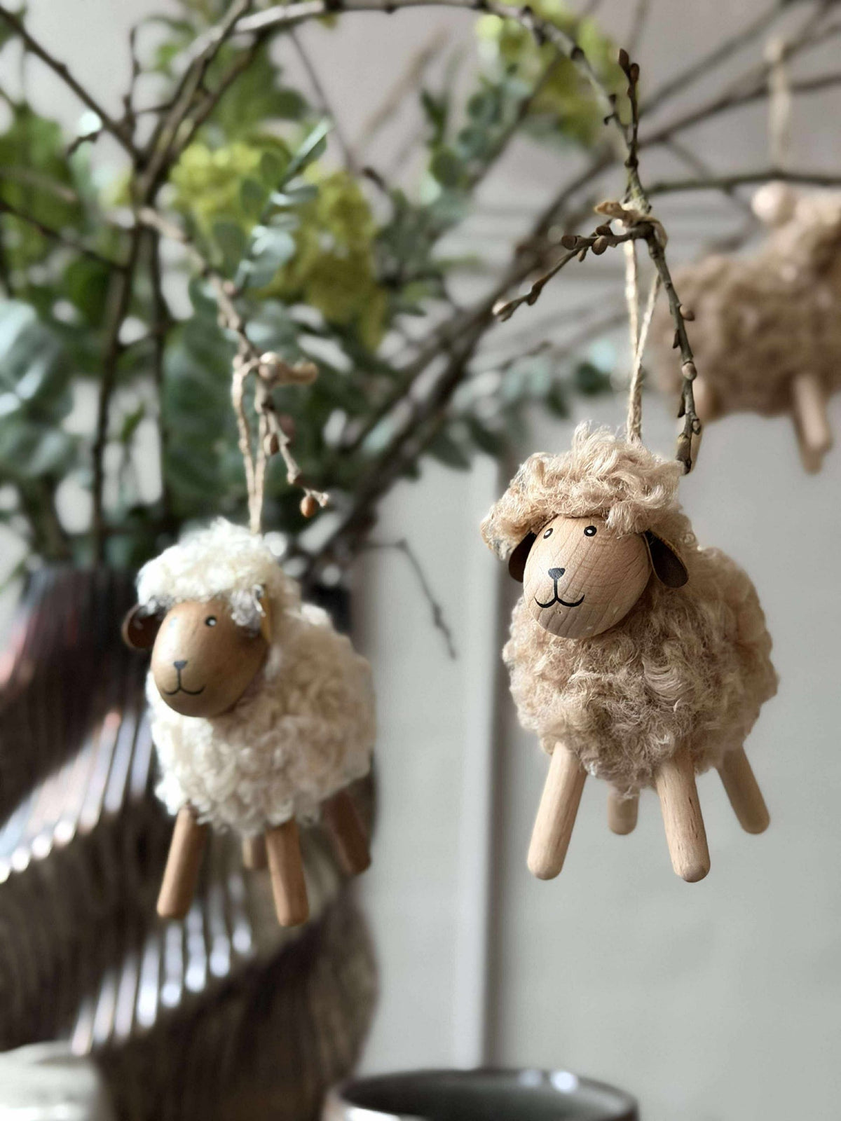 Schaap Fluffy Amber/Wit 8cm