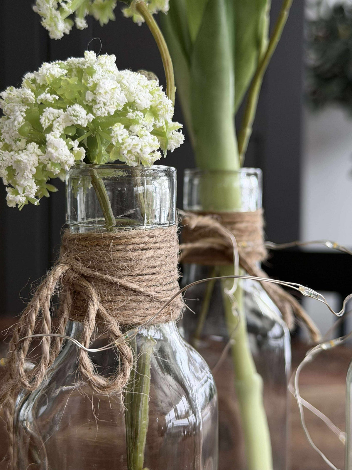 Fles met koord 16cm