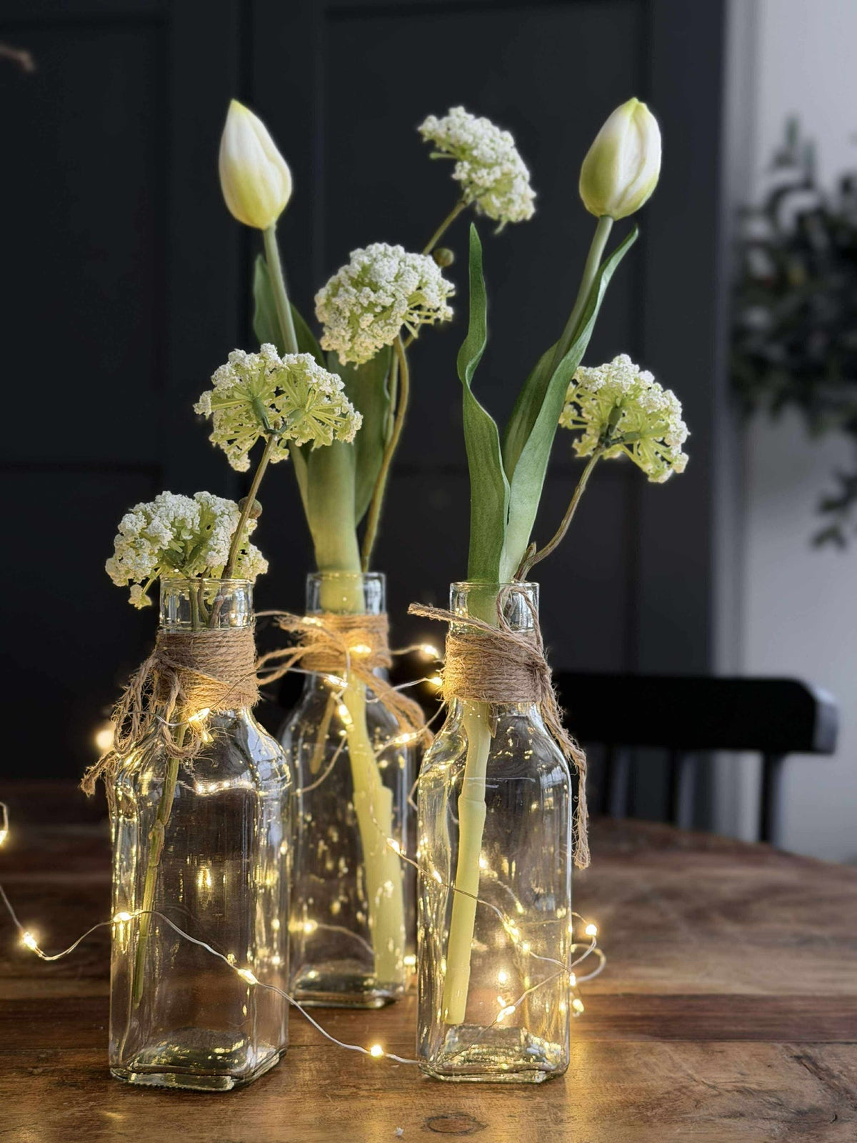 Fles met koord 16cm
