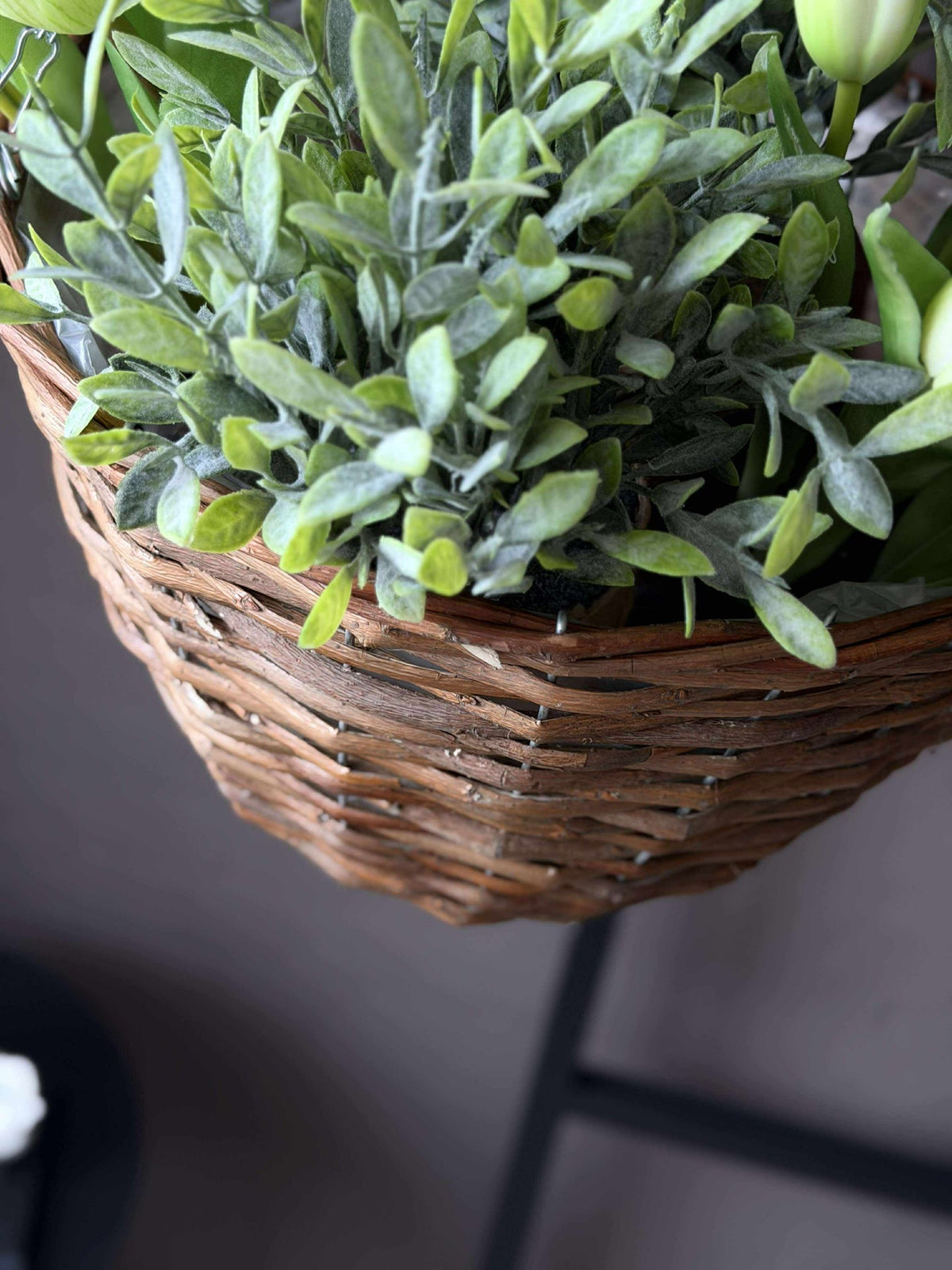 Hangpot van wilg - set van 2 stuks