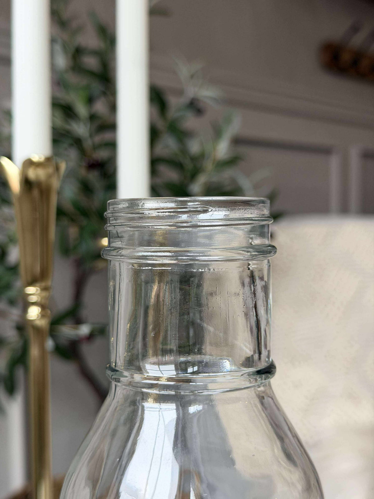 Glazen fles met maataanduidingen - 1000 ml