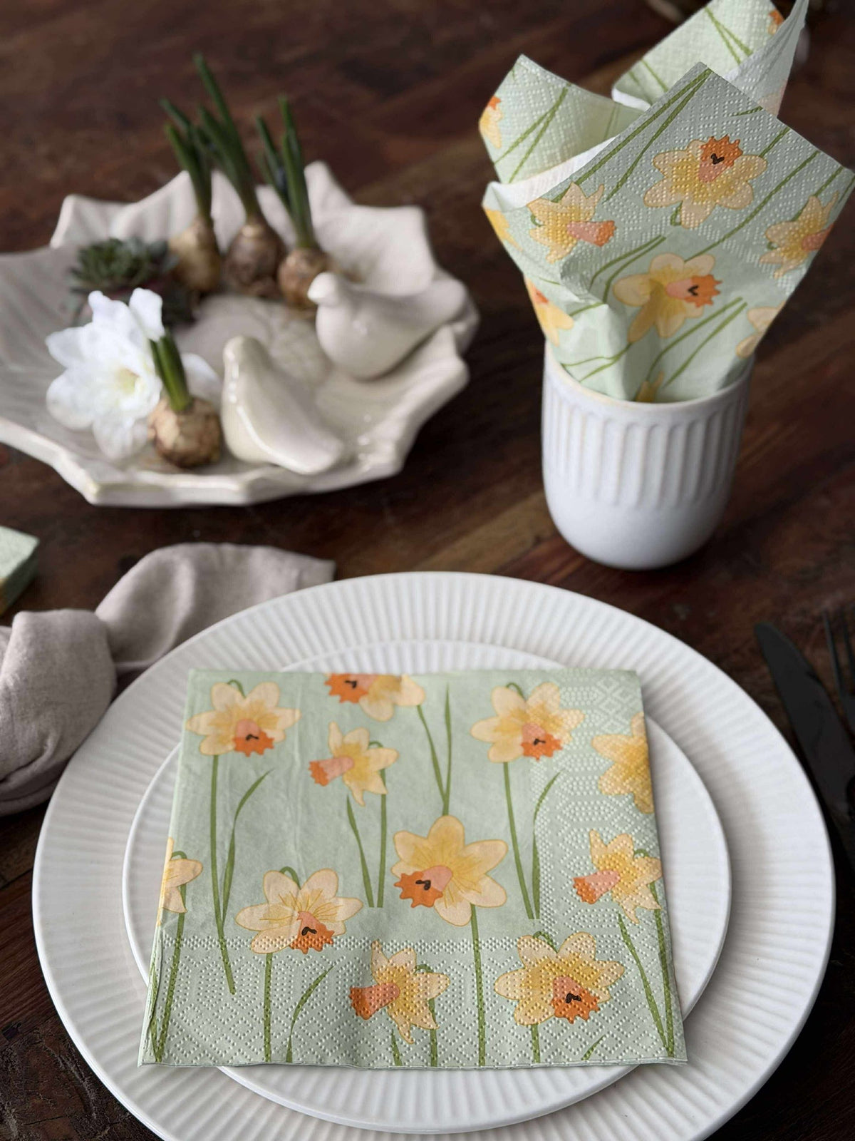 Servetten Narcissen - 20st.
