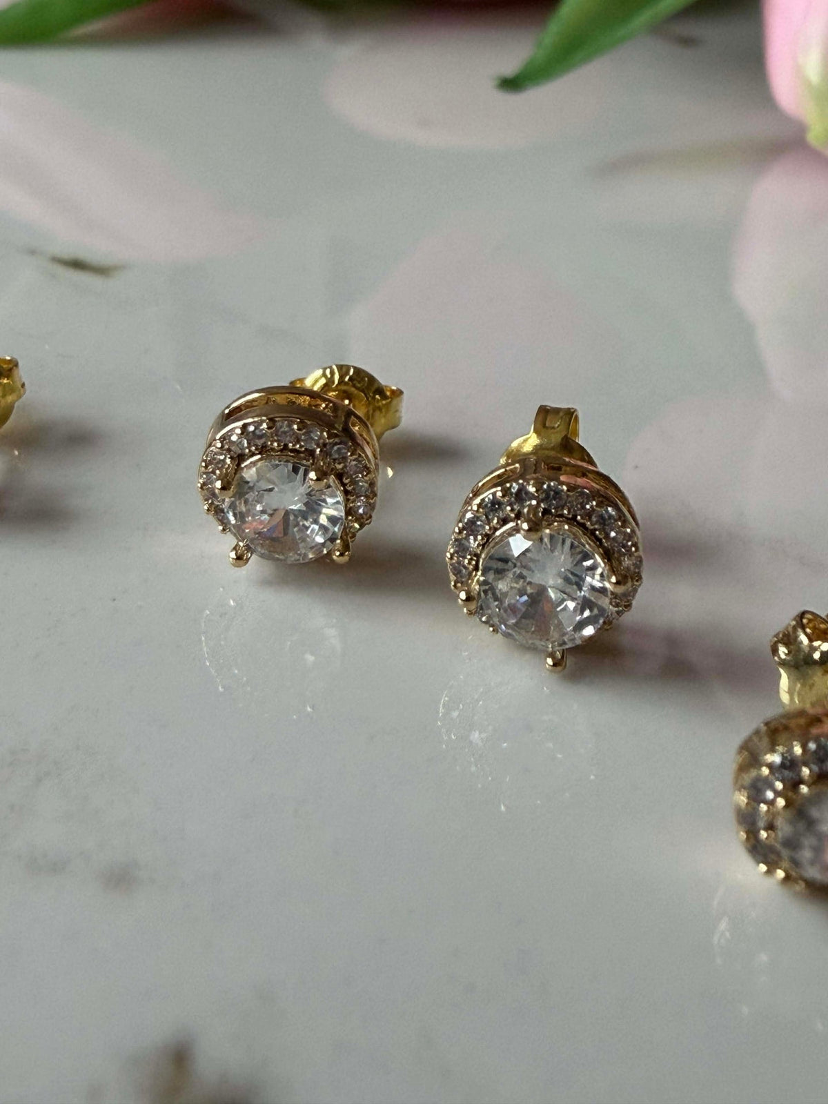 Mix box met 6 oorbellen - Bea 18k verguld