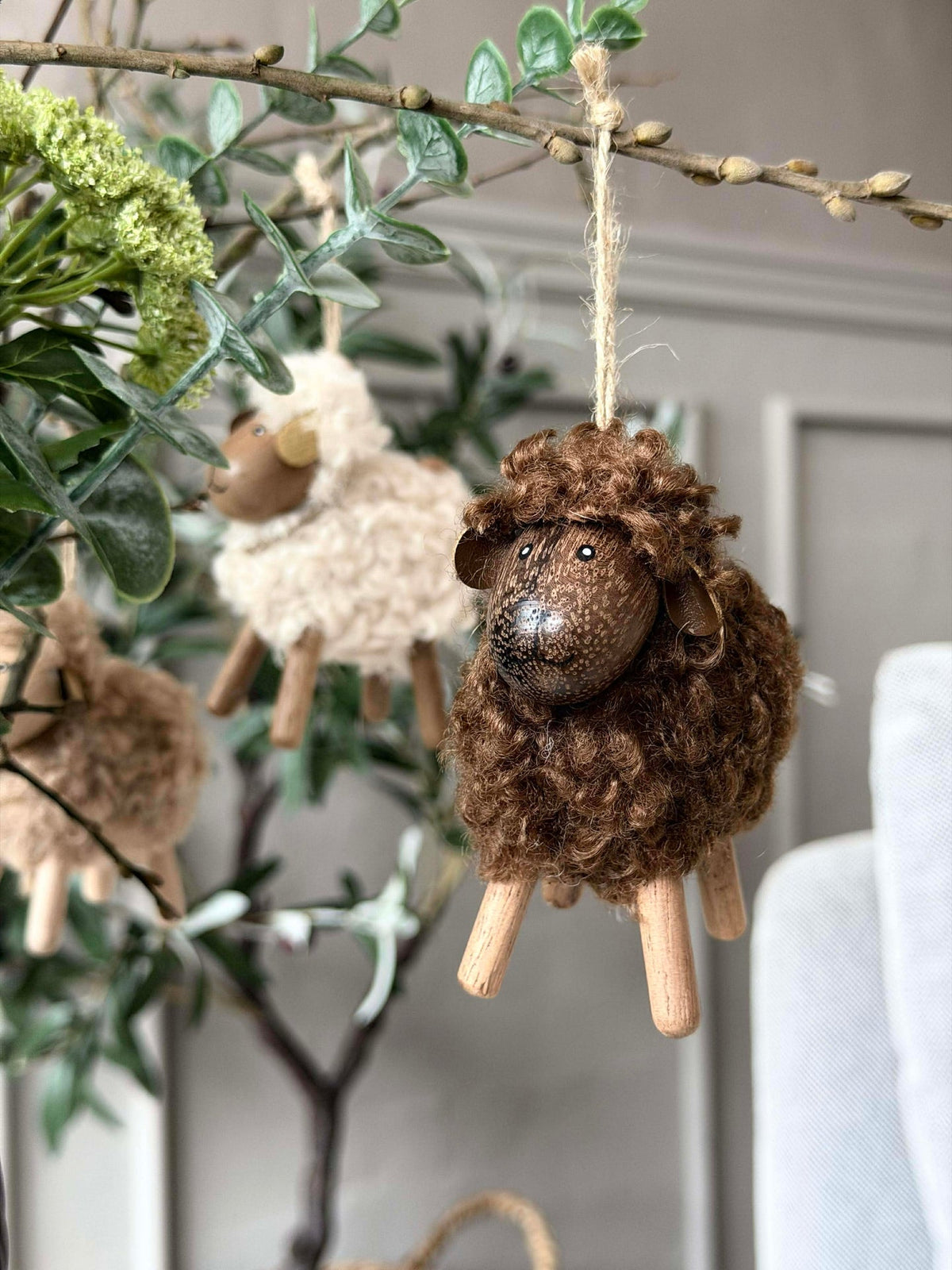 Shaap Fluffy Amber/Bruin 8cm