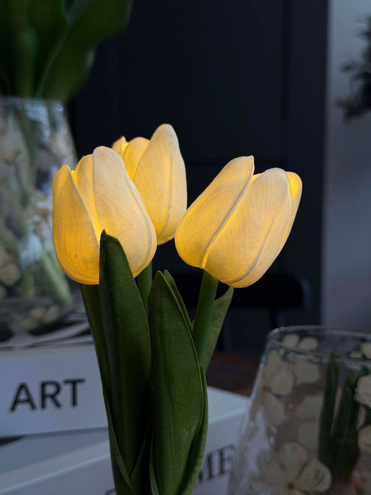 Tulpen met licht - Wit