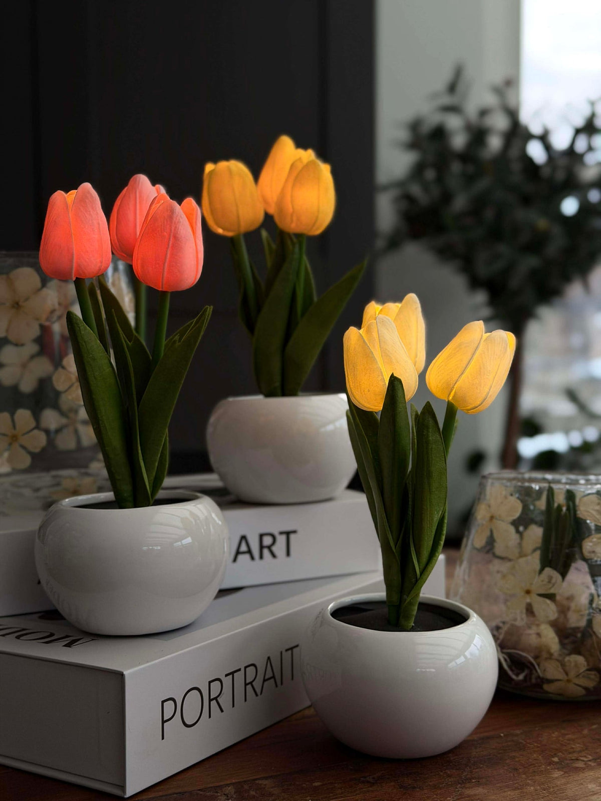 Tulpen met licht - Geel