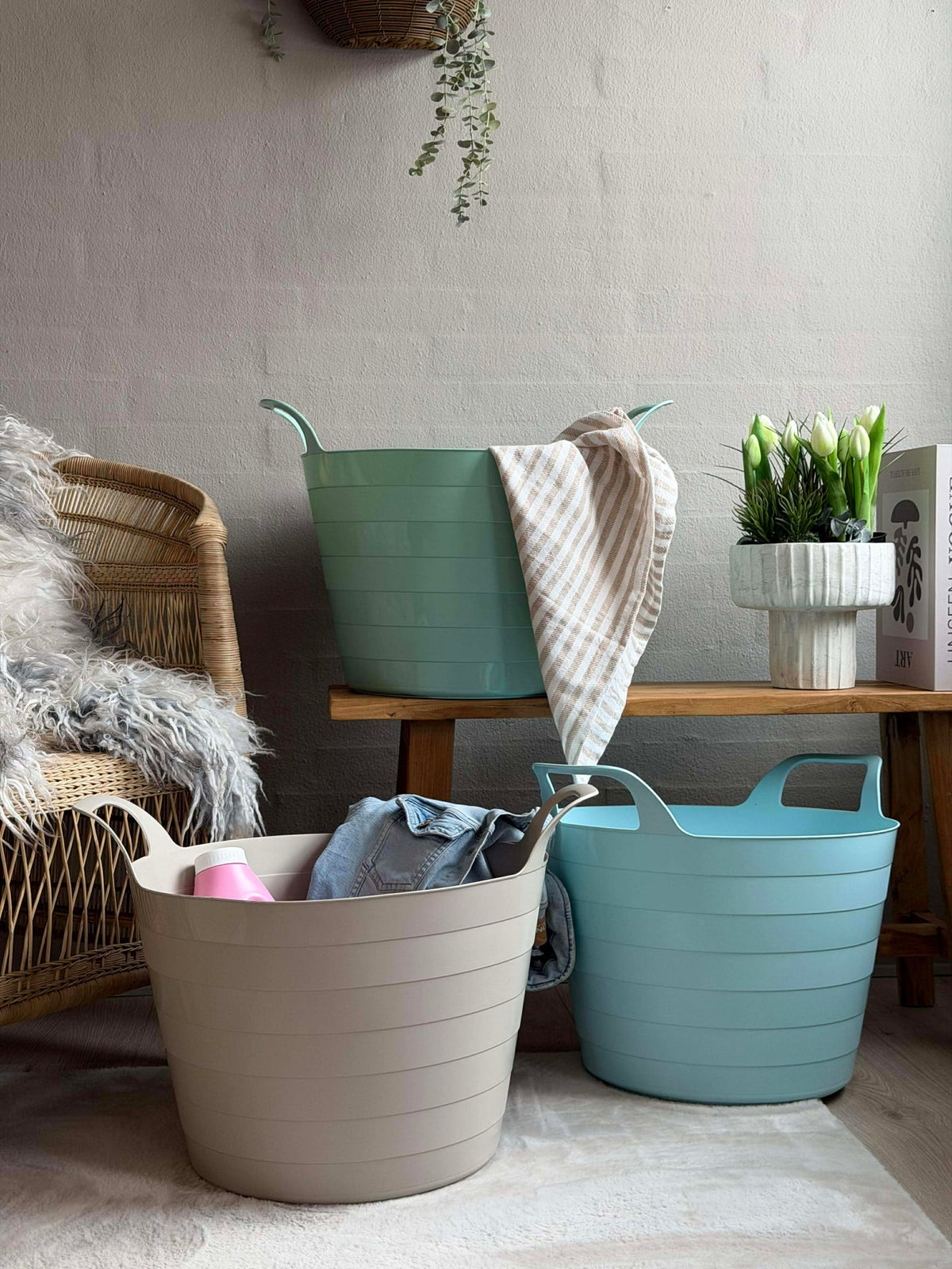Mand Flexibel 30L - meerdere kleuren