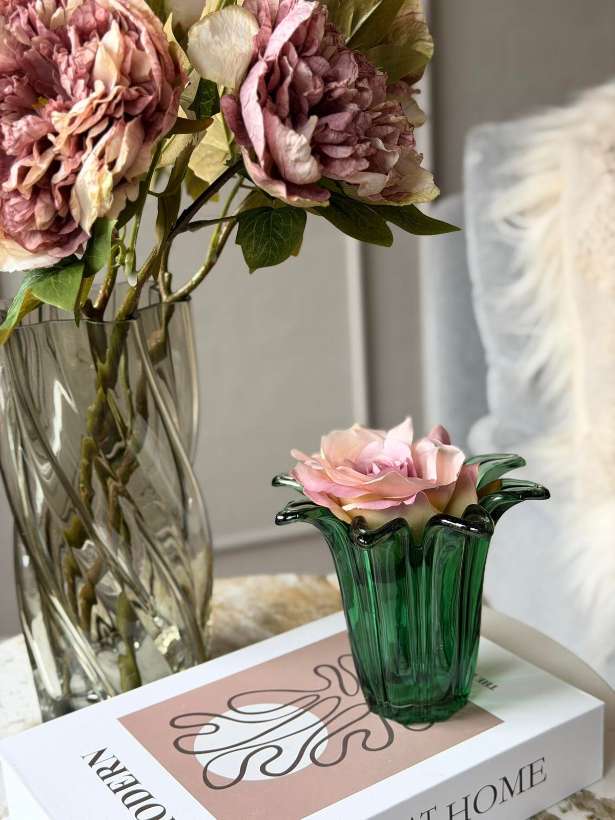 Flower glas - Groen