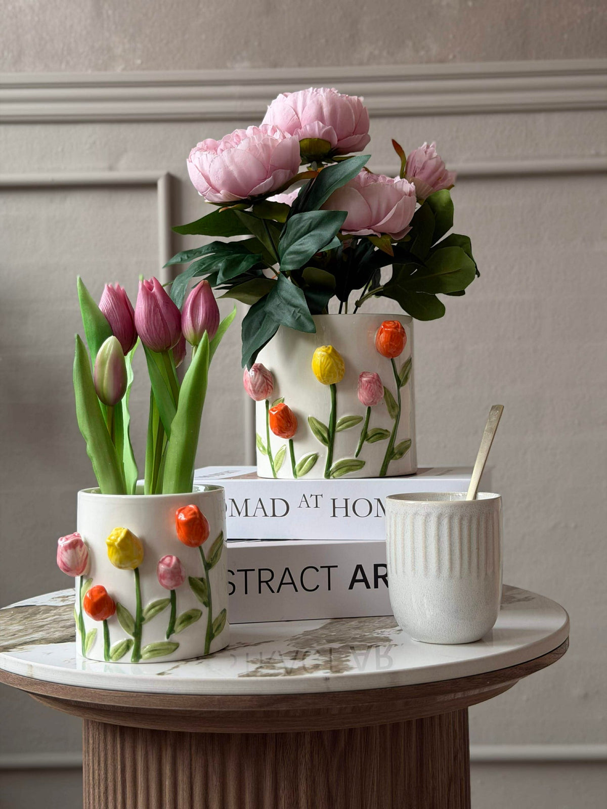 Sierpot met tulpen - meerdere maten