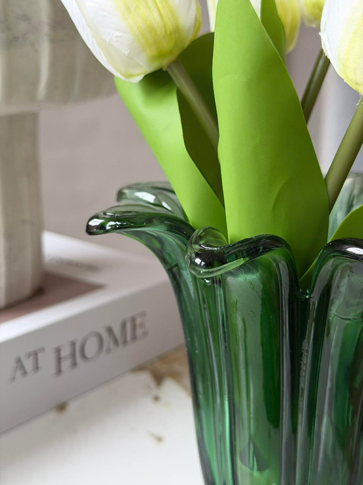 Flower glas - Groen
