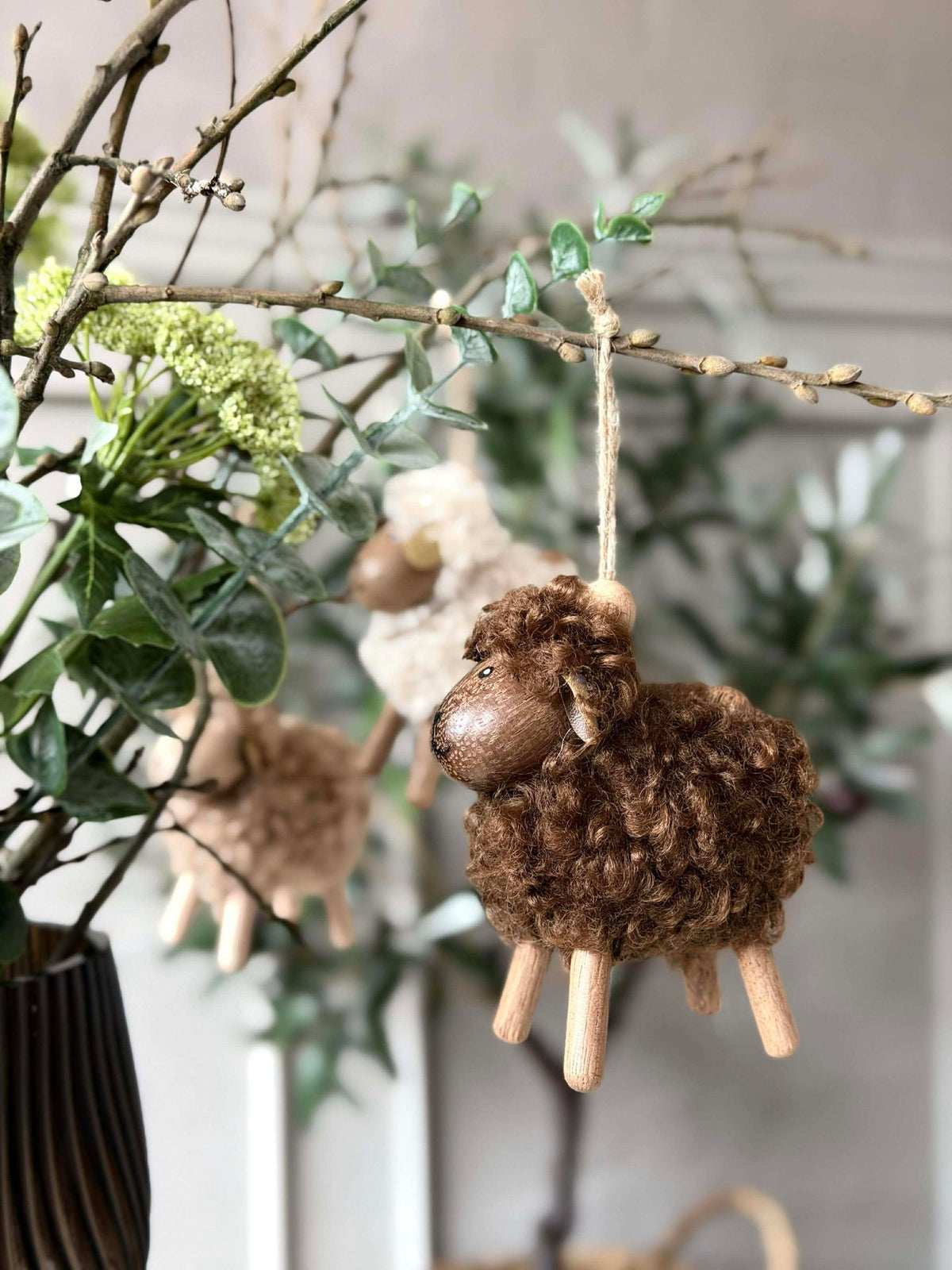 Shaap Fluffy Amber/Bruin 8cm
