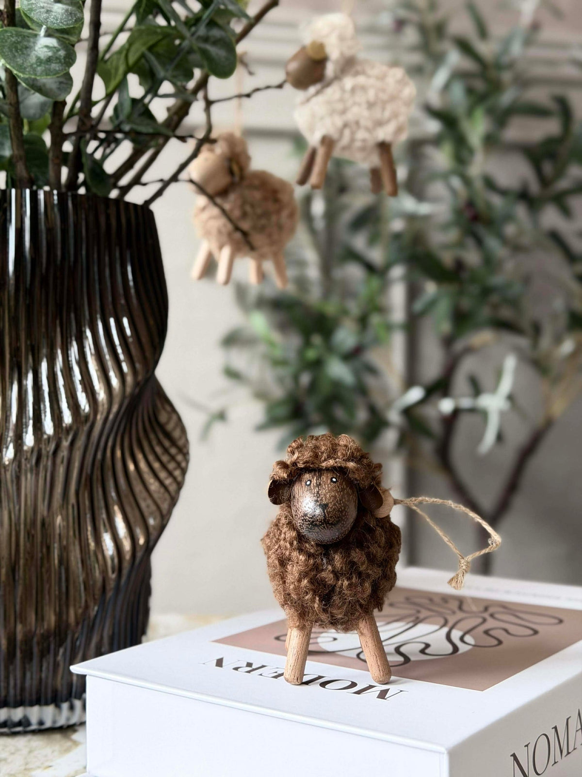 Shaap Fluffy Amber/Bruin 8cm