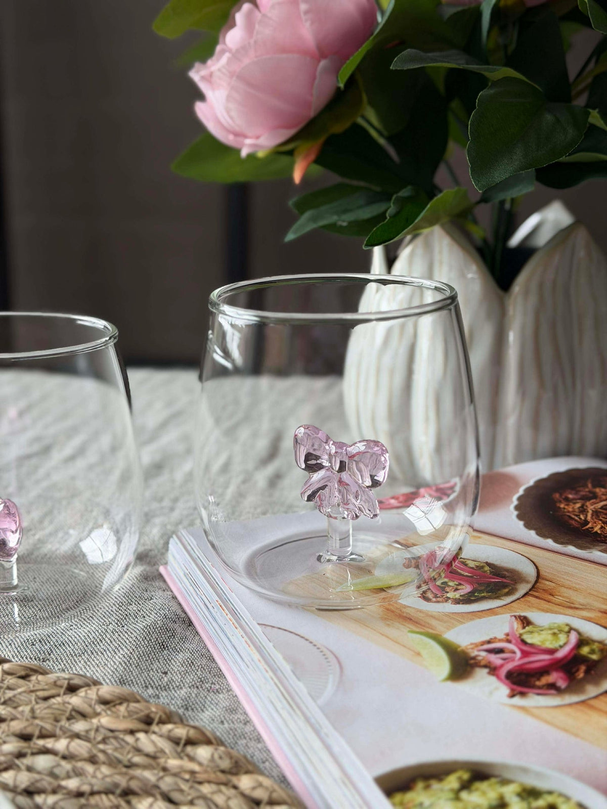 Drinkglas met strikje