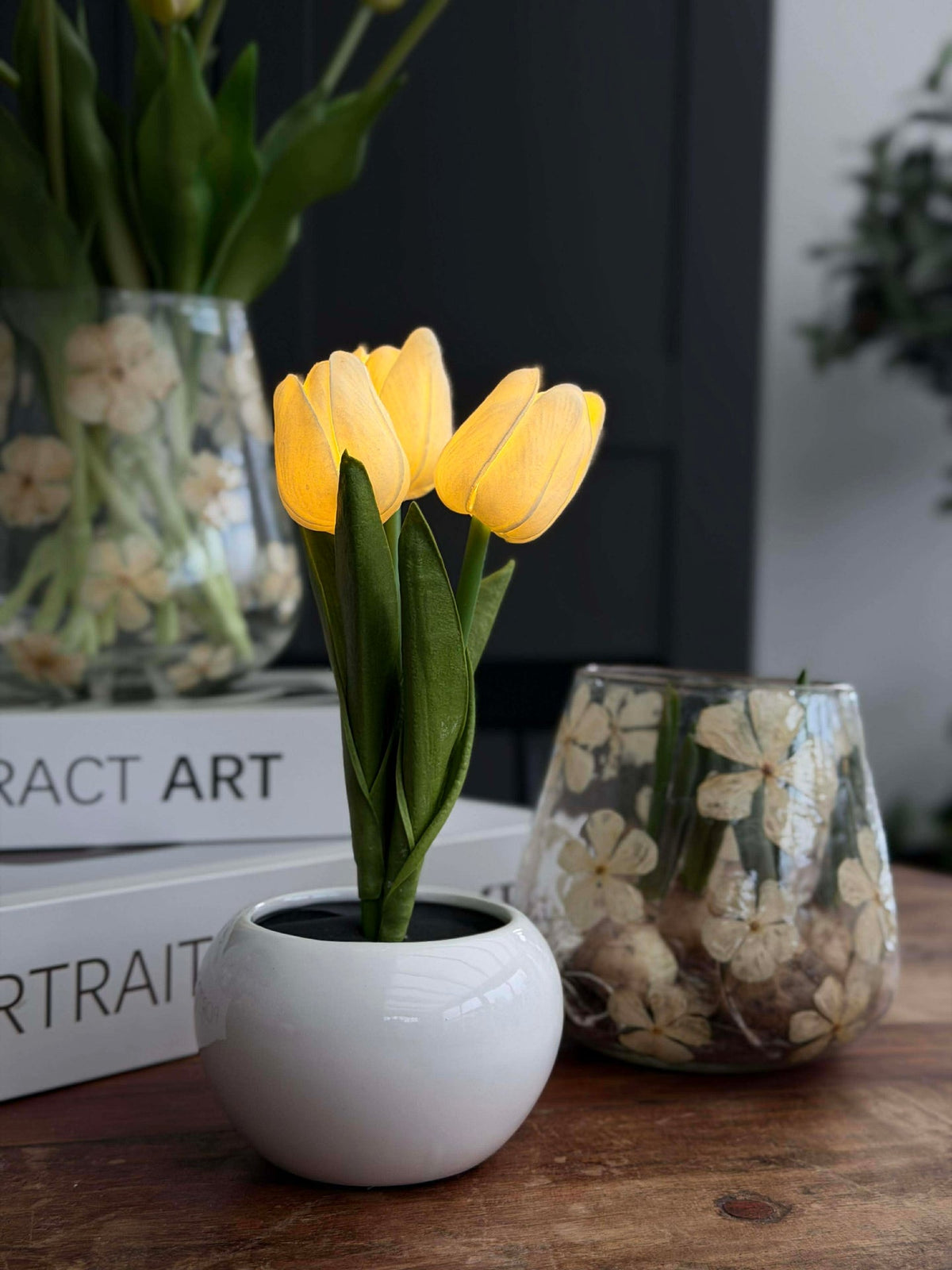 Tulpen met licht - Wit