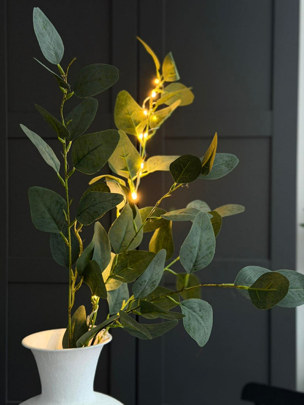 Eucalyptus tak met licht - 100cm