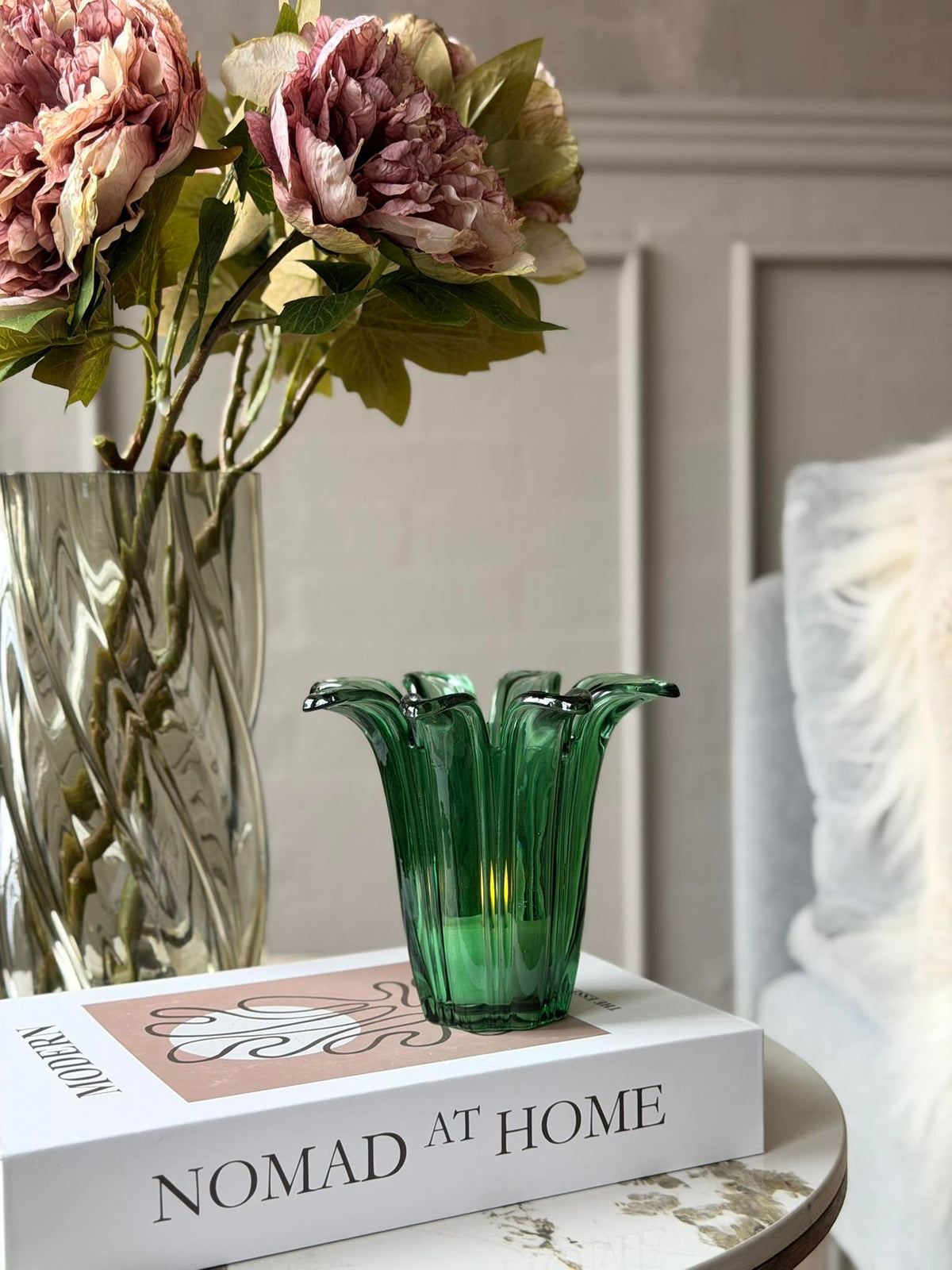 Flower glas - Groen