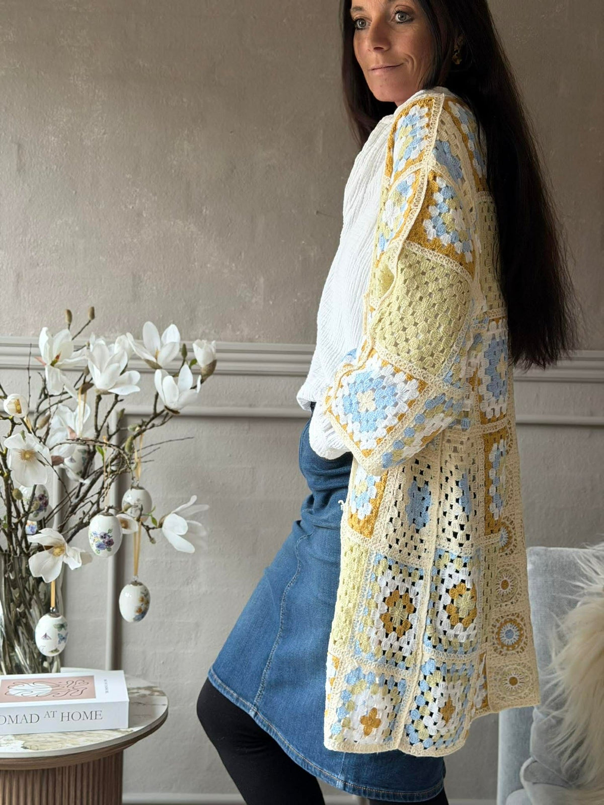 Cardigan Boho - Lichtgroen