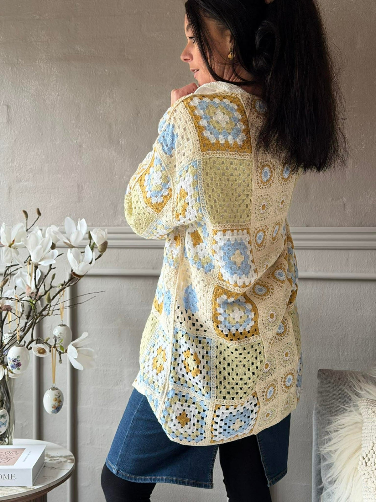 Cardigan Boho - Lichtgroen