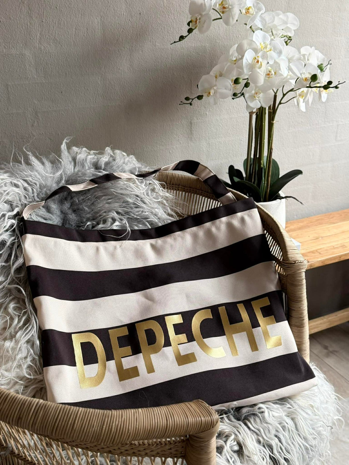 Shopper Depeche - Gestreept