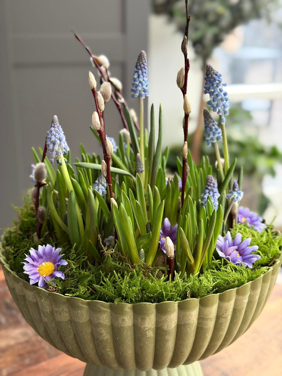 DIY standaard in betonlook - Groen