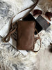 Mobieltasje Misse - Coffee / gold