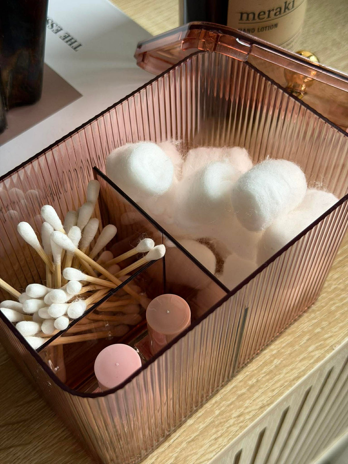 Make-up organizer - Roze