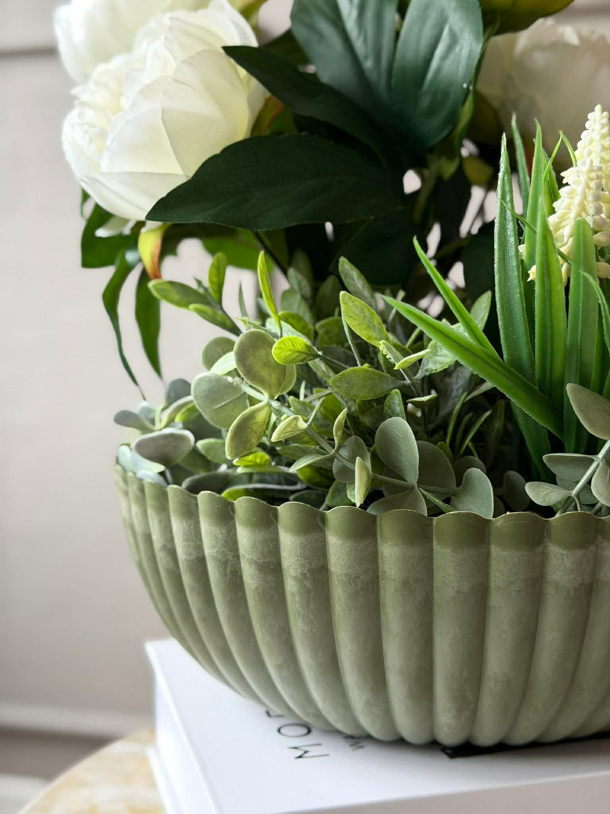 Bowl in betonlook - Groen