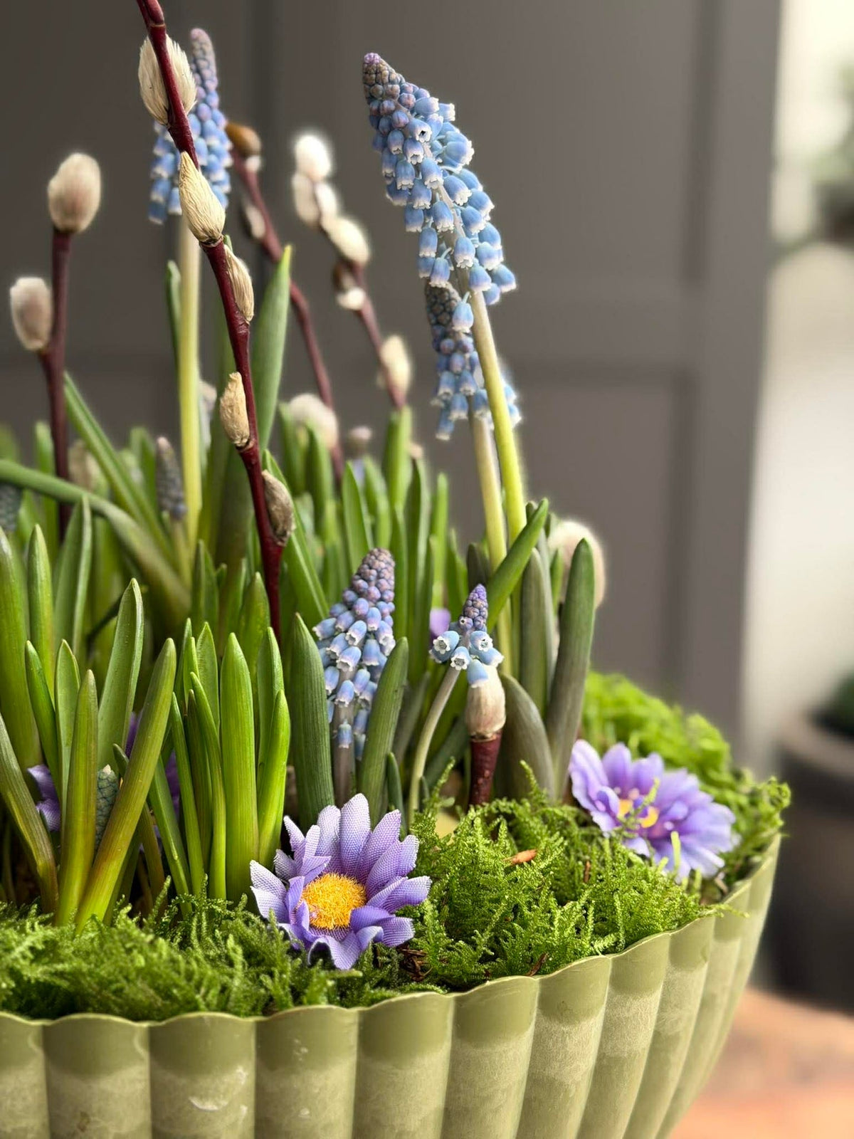 DIY standaard in betonlook - Groen