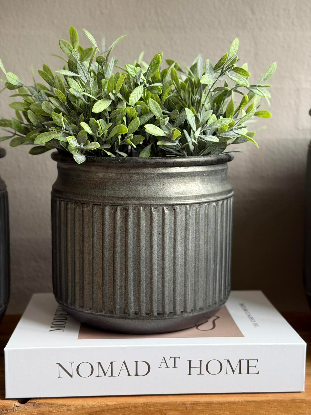 Zinken pot met groeven – 3 stuks