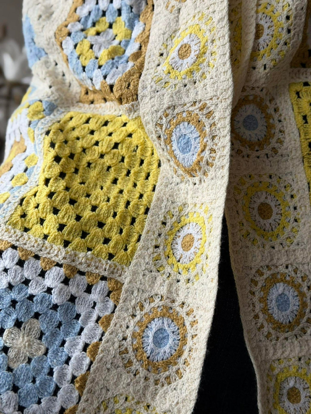 Cardigan Boho - Geel