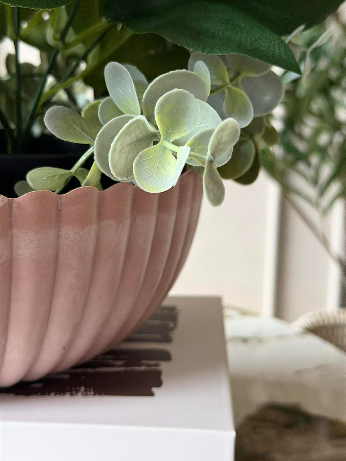 Schaal in betonlook - Roze