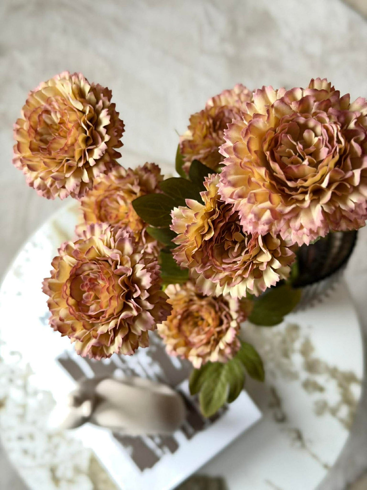 Bloemenstengel 70 cm - Verbrande kleuren