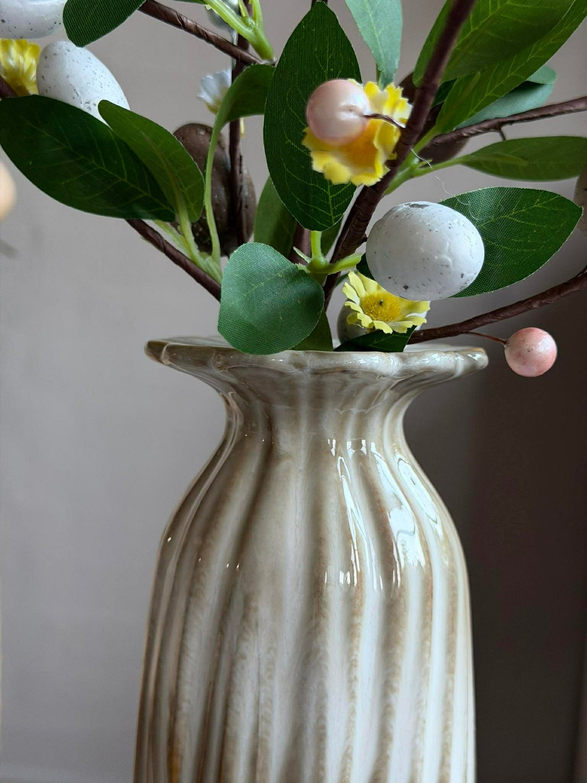 Vaas flower - Beige