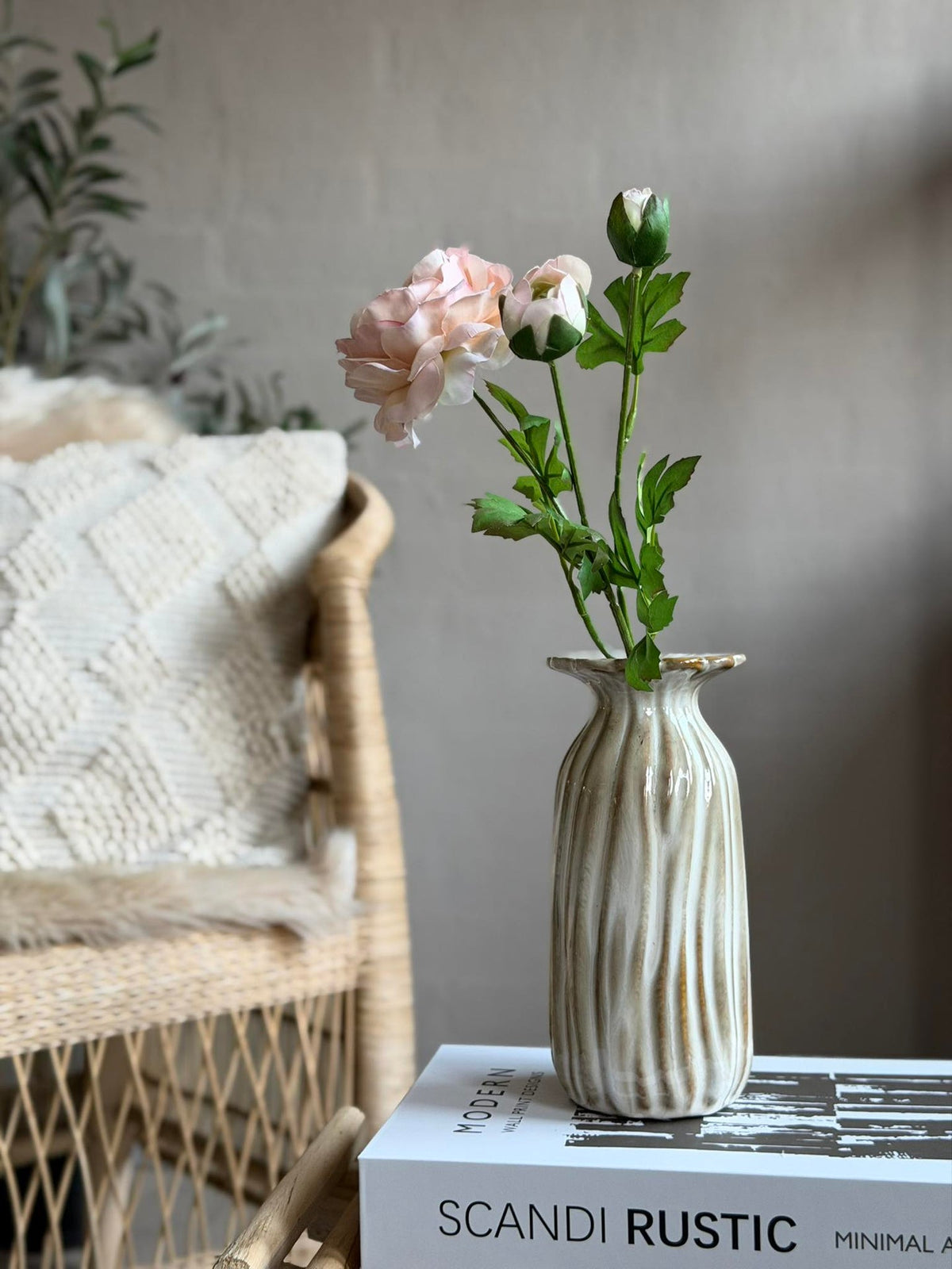 Vaas flower - Beige